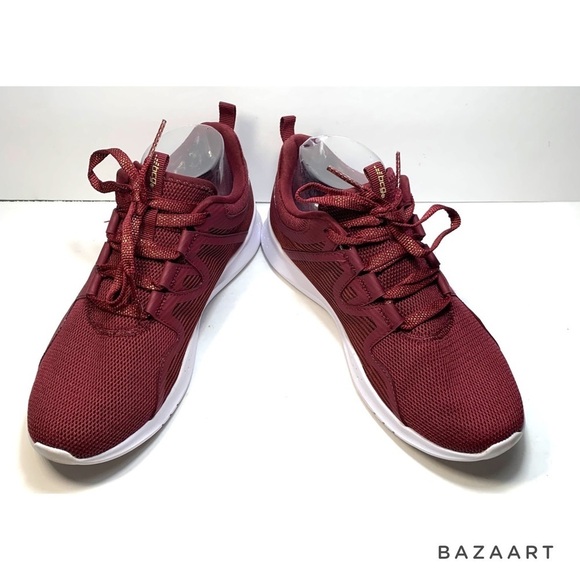 bcg Memory Foam Women’s Netted Burgundy Gold Metallic Sneaker : Sz 8.5B - Picture 4 of 9